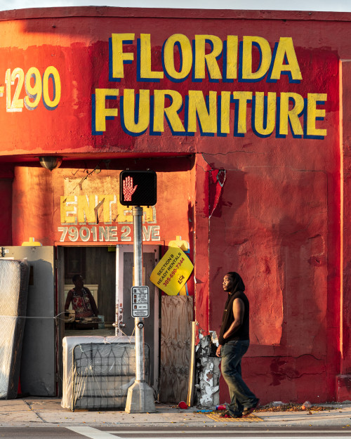 
     <i>Florida Furniture, Miami (from the Floridas series)</i>, 
     2019<br />
     Archival pigment print, 
      100 x 80 cm<br />
     
