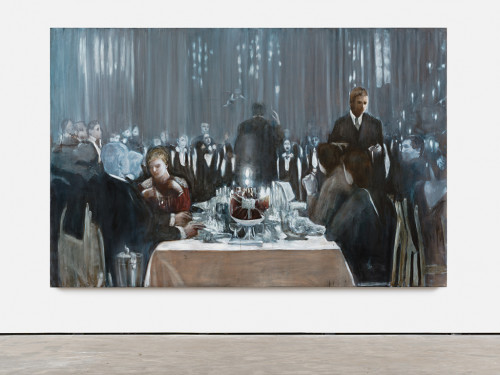 
     <i>Der Zauberberg (Studie)</i>, 
     2014<br />
     Oil on canvas, 
      190 x 290 cm<br />
     