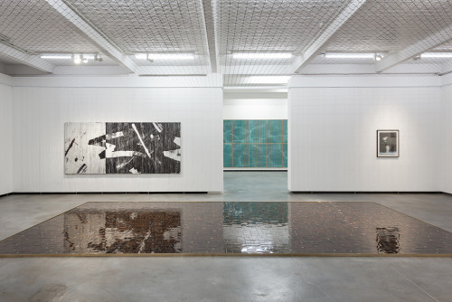 
     <i>Gregor Hildebrandt | Falkenrot Preis 2016 (exhibition view), Künstlerhaus Bethanien, Berlin, 2016</i>, 
     <br />
      
     <br />
     