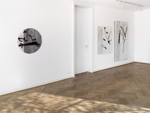 
     <i>Im Sturz durch Raum und Zeit (exhibition view), Mies van der Rohe Haus, Berlin 2021</i>, 
     <br />
      
     <br />
     