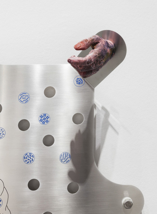
     <i>Modular Glyphic System (Mariechen Danz in collaboration with Genghis Khan Fabrication Co.)</i>, 
     2013 / 2017<br />
      
     <br />
     Installation view “Artificial Tears”, Vienna Biennale , MAK Museum für Angewandte Kunst, Vienna, Austria, 2017
Photo: Aslan Kudrnofsky
