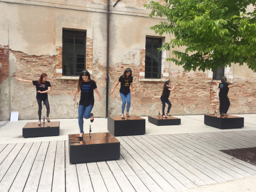 
     <i>Raise the Roof (Venice)</i>, 
     2017<br />
     Performance, 57th International Exhibition of La Biennale di Venezia, Venice, Italy, 2017, 8:24 min, 
     <br />
     