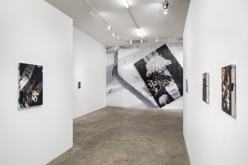 
      
     <br />
      
     <br />
     Installation view rooted in folds, Sargent's Daughters, New York, USA, 2022