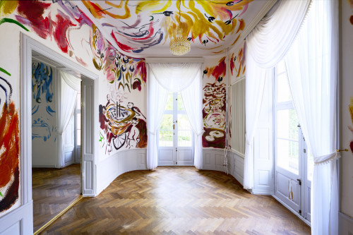 
      
     <br />
      
     <br />
     Site-specific, permanent installation at Schloss Freienwalde, Germany, 2022