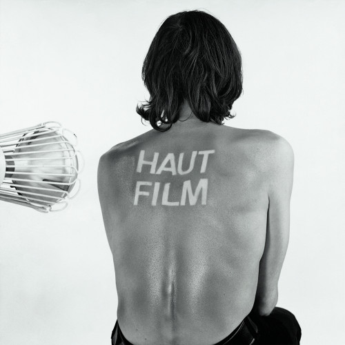 
     <i>Haut-Film</i>, 
     1966/1969<br />
     photogram, black white photography, 
      100 x 100 cm<br />
     tanning of human skin as a cinematic prozess
