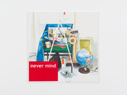 
     <i>Never Mind</i>, 
     2013<br />
     Acrylic on canvas, 
      140 x 140 cm<br />
     
