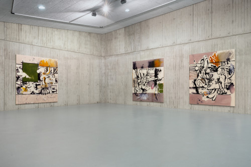 
      
     <br />
      
     <br />
     Exhibition view Jan-Ole Schiemann – WAH WAH, Neue Galerie Gladbeck, DE, 2023/2024