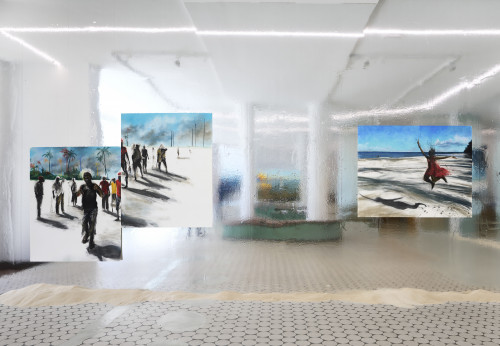 
      
     <br />
      
     <br />
     Exhibition view Phoebe Boswell – Liminal Beach, Wentrup, Berlin, 2023