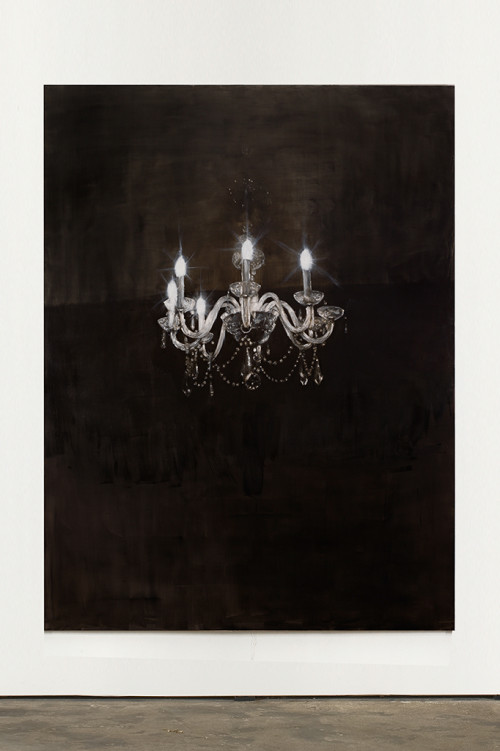 <i>Chandelier 6</i>, 2013<br />oil paint on canvas, 240 x 180 cm<br />