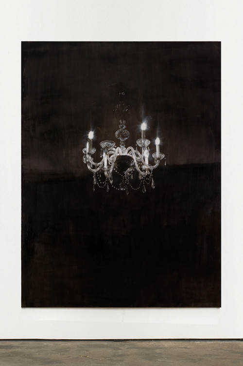 <i>Chandelier 3</i>, 2013<br />oil paint on canvas, 240 x 180 cm<br />