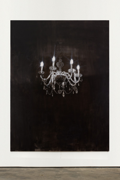 <i>Chandelier 1</i>, 2013<br />oil paint on canvas, 240 x 180 cm<br />