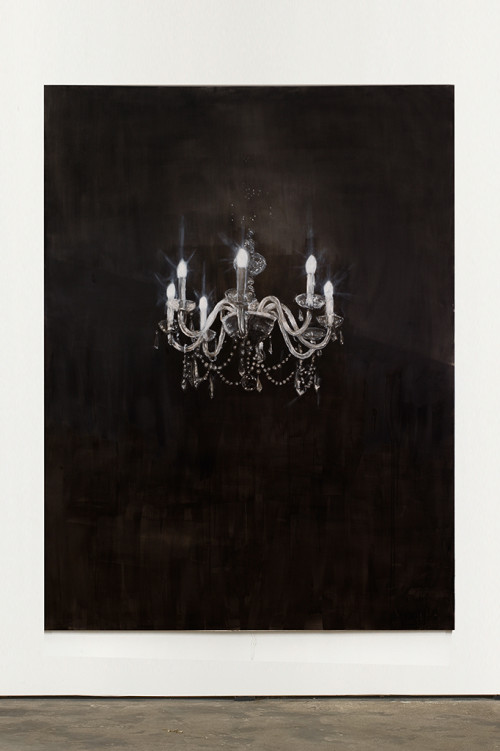 <i>Chandelier 7</i>, 2013<br />oil paint on canvas, 240 x 180 cm<br />