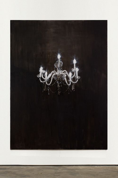 <i>Chandelier 2</i>, 2013<br />oil paint on canvas, 240 x 180 cm<br />