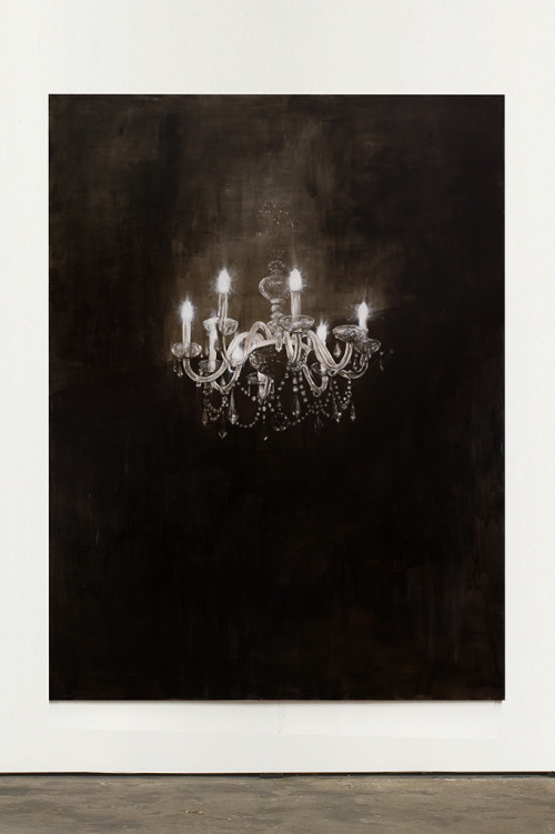 <i>Chandelier 5</i>, 2013<br />oil paint on canvas, 240 x 180 cm<br />