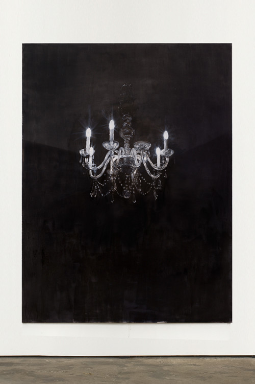 <i>Chandelier 4</i>, 2013<br />oil paint on canvas, 240 x 180 cm<br />