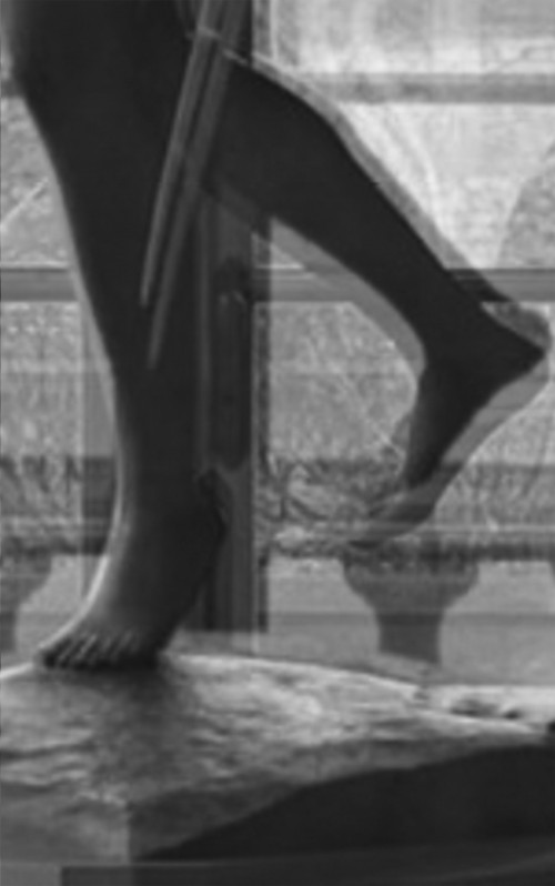 JULIAN IRLINGER<br /><i>Props</i>, 2016<br />lenticular print on dibond, 75 x 47 cm<br />