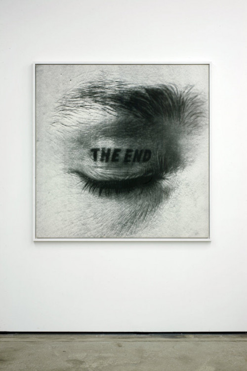 <i>The End</i>, 1981<br />ink jet print on canvas, 150 x 150 cm<br />
