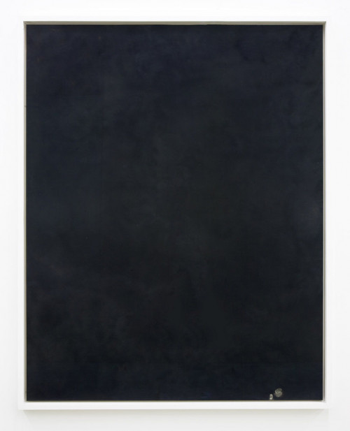 <i>Reflektion über das Licht</i>, 2009<br />soot on wood, 156 x 123 x 6 cm<br />