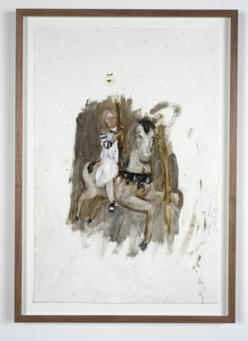 <i>o.T.</i>, 2009<br />oil paint on paper, 60 x 40 cm<br />