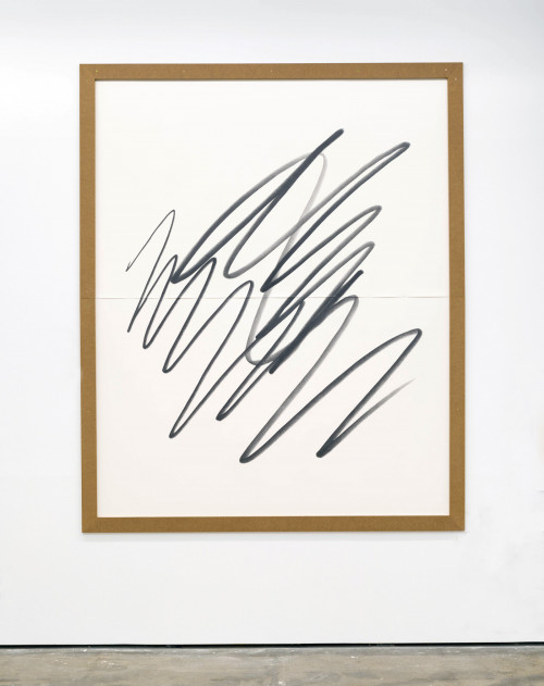 <i>Big Scribble #6 (squat)</i>, 2018<br />pencil on paper, 261.62 x 210.82 cm<br />
