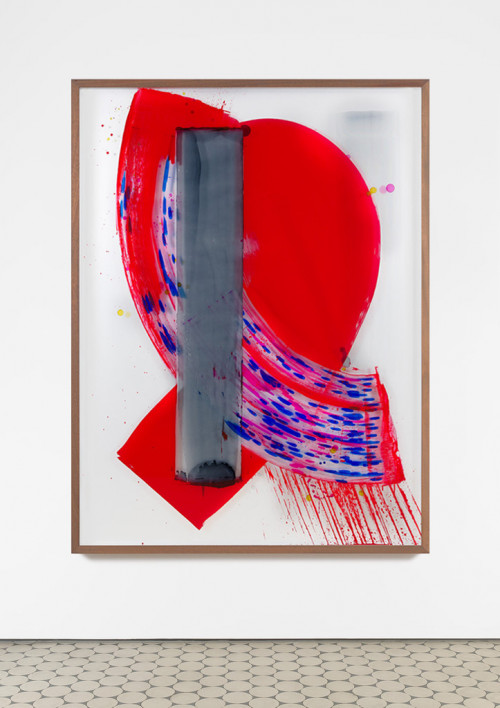 DAVID RENGGLI<br /><i>Untitled</i>, 2014<br />ink and acrylic behind glass, aluminium, 200 x 150 x 8.5 cm 78 11/16 x 59 1/16 x 3 5/16 ins<br />
