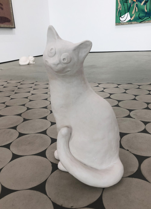 DAVID RENGGLI<br /><i>Insta Cat (#1) (working title)</i>, 2019<br />Acrystal, 37 x 21 x 24 cm<br />