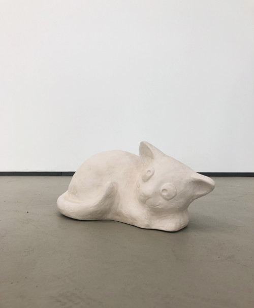 DAVID RENGGLI<br /><i>Insta Cat (#2) (working title)</i>, 2019<br />Acrystal, 14 x 32 x 16 cm<br />