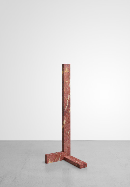 <i>Verstärker 46</i>, 2022<br />Rosso Venezia marble, Edition of 3 + 2 AP, 180 x 51.4 x 57.7 cm<br />