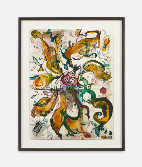 JAN-OLE SCHIEMANN<br /><i>Untitled</i>, 2021<br />Watercolor, ink on paper, 41 x 31 cm<br />