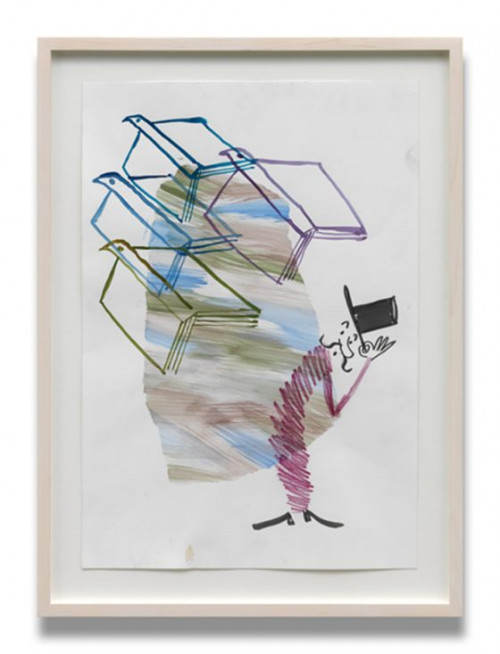 AMELIE VON WULFFEN<br /><i>Untitled</i>, 2010<br />watercolor on paper, 42 x 31 cm<br />