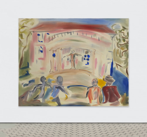 <i>Schloss Freienwalde</i>, 2022<br />Acrylic on canvas, 240 x 190 cm<br />