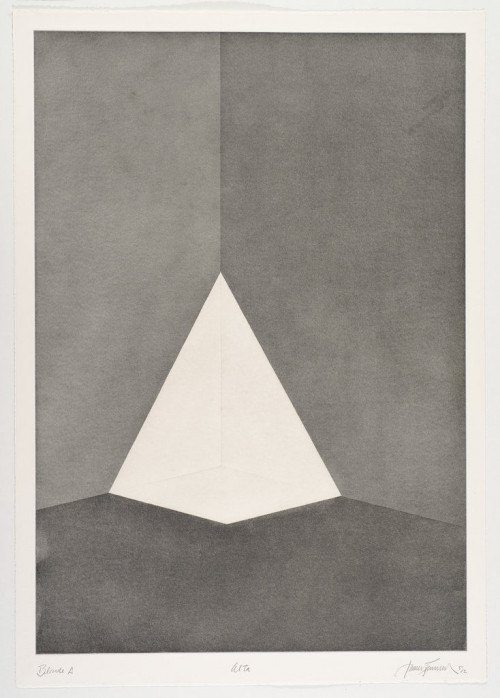 JAMES TURRELL<br /><i>First Light Blonde / Alta</i>, 1989/90<br />Aquatint, 107 x 76 cm<br />