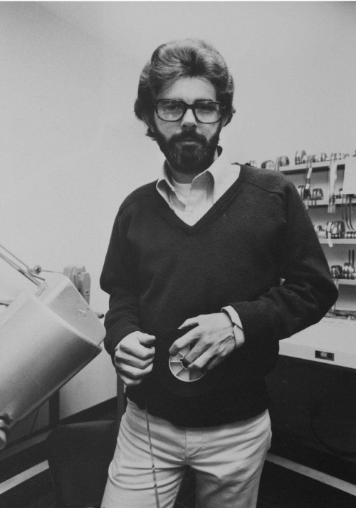 <i>George Lucas at Goldwyn Studios Hollywood 197</i>, 1976/2012<br />glycee print, 34 x 48 cm<br />