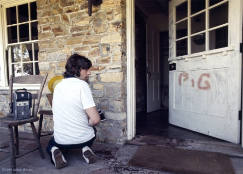 <i>Roman Polanski at the murder house</i>, 1969/2012<br />glycee print, 34 x 48 cm<br />
