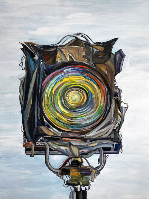 BRITTA THIE<br /><i>Psychedellic Lamp 1</i>, 2022<br />Watercolor on paper, 52 x 46 cm | 20 7/16 x 18 1/16 ins<br />