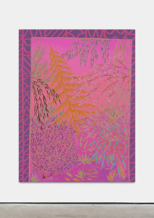JOHN MCALLISTER<br /><i>flame trembles dreamy</i>, 2016<br />oil on canvas, 149.86 x 114.3 cm<br />