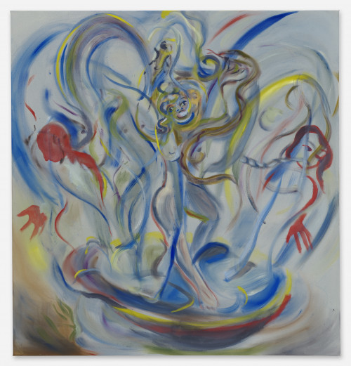 SOPHIE VON HELLERMANN<br /><i>Gesundbrunnen</i>, 2021<br />Acrylic paint on canvas, 200 x 190 cm<br />